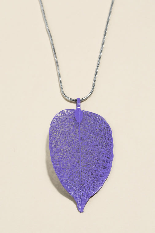 Type 2 Lavender Leaf Necklace