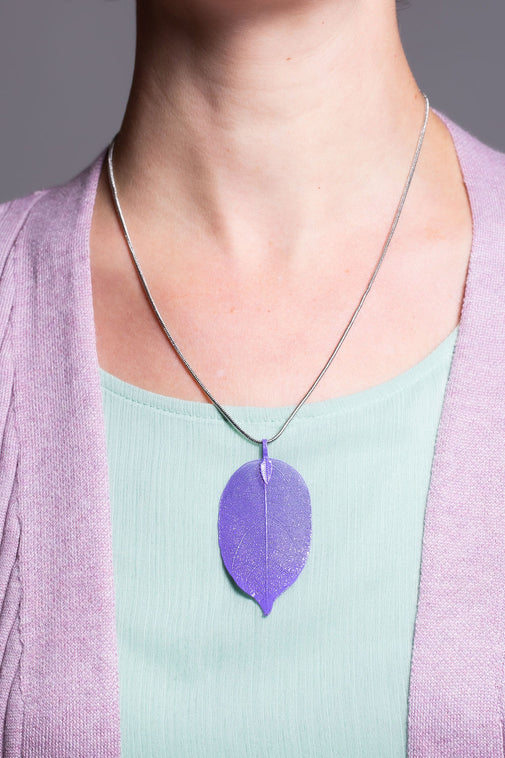 Type 2 Lavender Leaf Necklace