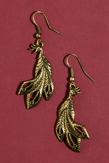 Type 3 Peacock Earrings - Gold
