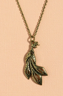 Type 3 Peacock Necklace - Gold