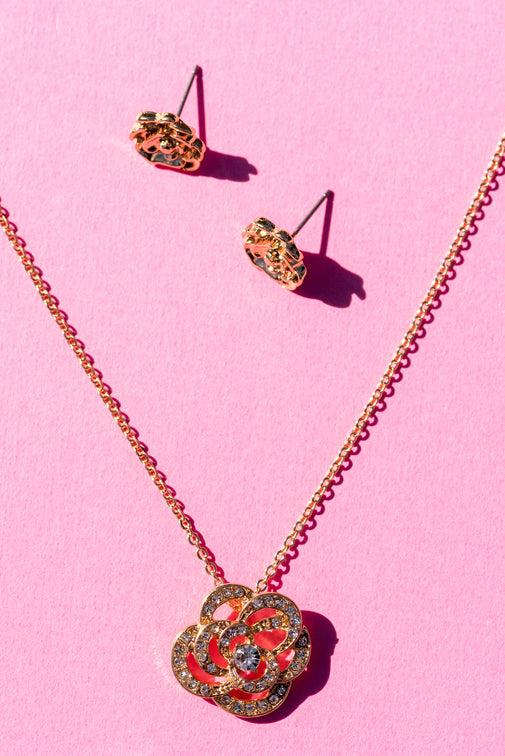 Type 1 Bright Brier Rose Necklace/Earring Set