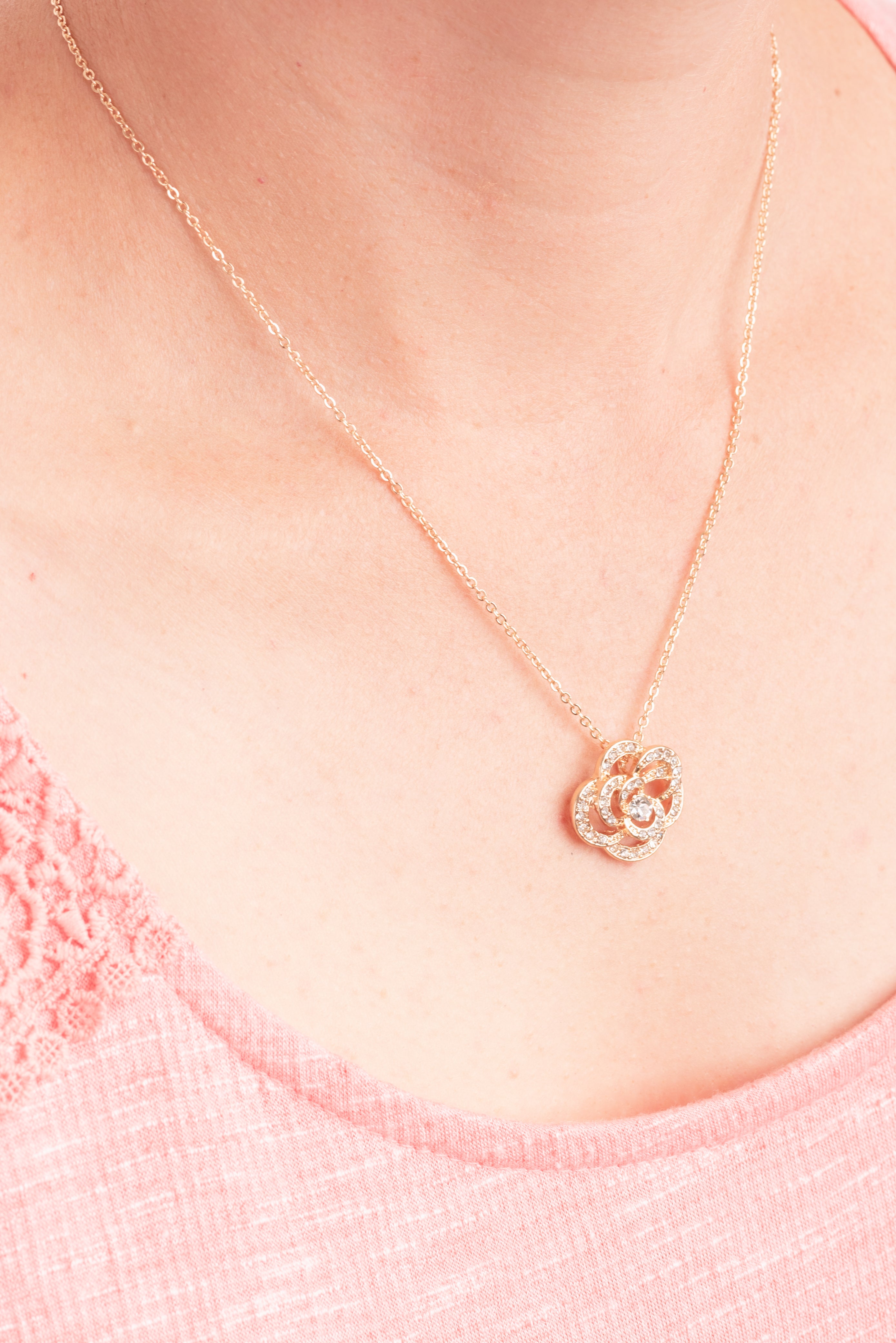 Type 1 Bright Brier Rose Necklace/Earring Set