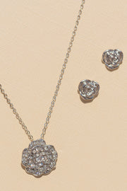 Sweet Brier Rose Necklace/Earring Set