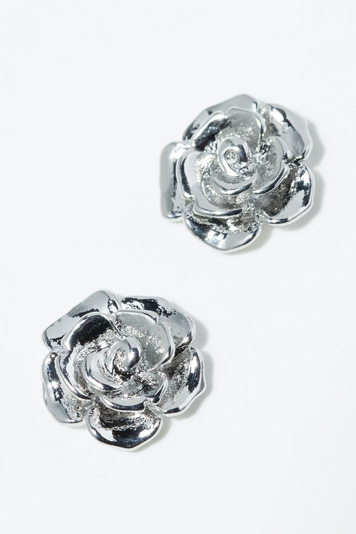 Type 2 Silver Roses Earrings