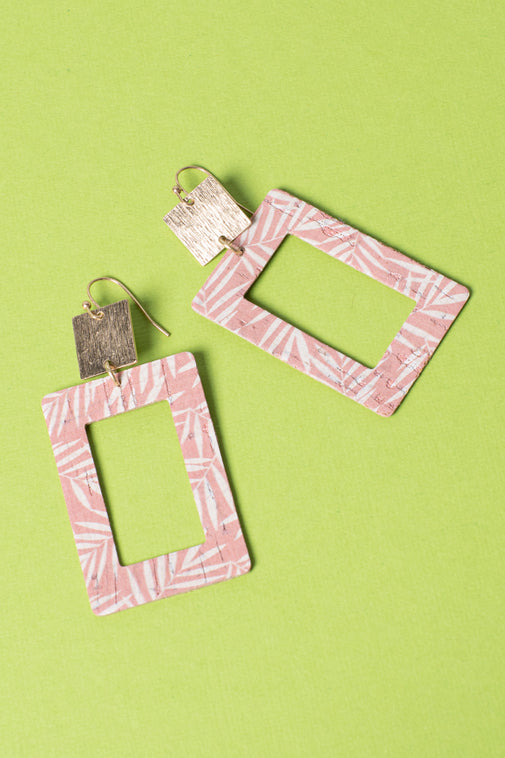 Type 3 Palm Pink Earrings