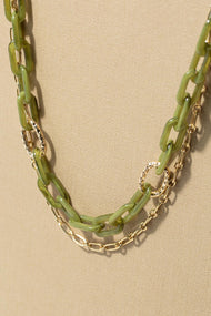 Type 3 Mossy Gold Necklace