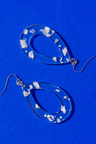 Silver Flecks Earrings