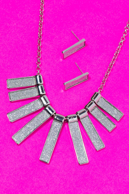 Type 4 Shimmer Stripe Necklace/Earring Set