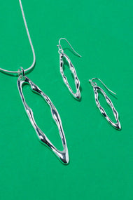 Type 4 Molten Metal Necklace/Earring Set