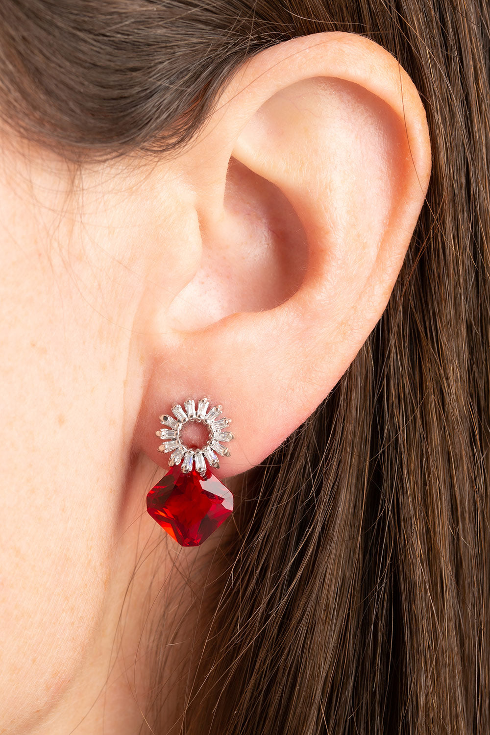 Type 4 Ruby Wreath Earrings