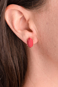 Type 3 Garnet & Gold Earrings