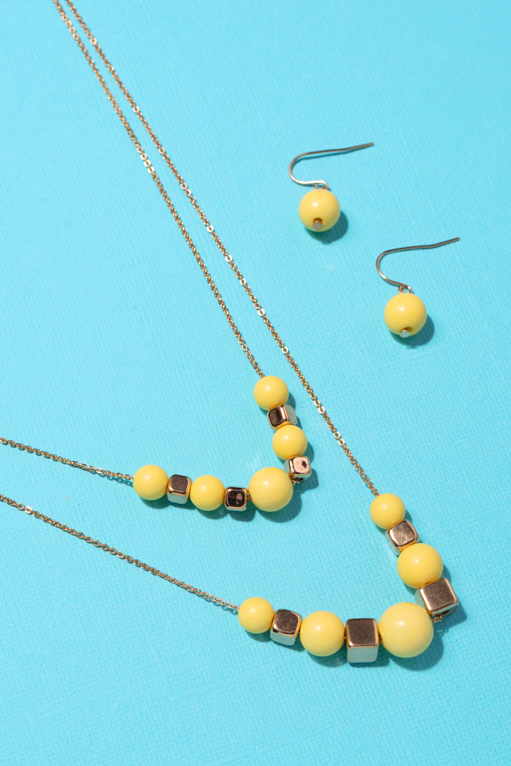 Type 1 Lemon Gold Necklace/Earring Set