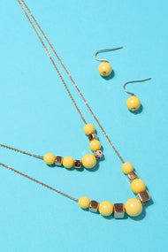 Type 1 Lemon Gold Necklace/Earring Set